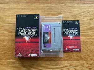 Warlock JPN Nintendo Super Famicom SNES SFC Fully Boxed! Platformer Horror - Picture 1 of 22