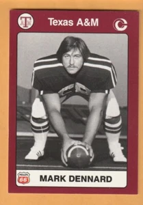 Mark Dennard Texas A&M Aggies 1991 Card #62 Bay City TX Miami Dolphins - Picture 1 of 2