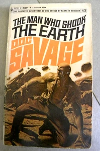 Bantam 1969 DOC SAVAGE THE MAN WHO SHOOK THE EARTH #43 1st thus - Picture 1 of 4