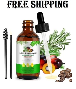 3in1 Hair Growth oil Batana Oil Rosemary , Castor oil All Organic Growth oil - Picture 1 of 8