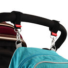 360 Degrees Baby Stroller Hook Hanger Straps Nylon Metal Pushchair Accessories C