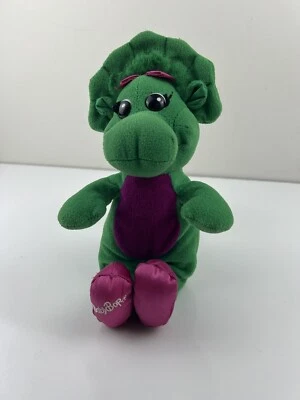 Vintage Baby Bop Dinosaur Medium Plush Toy 10” Stuffed Animal Barney 90s Kid TV - Image 1 of 4