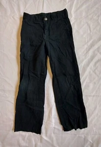 New Gymboree Boys 6 year Black Dress Pants Adjustable Waist Flat Front - Picture 1 of 10