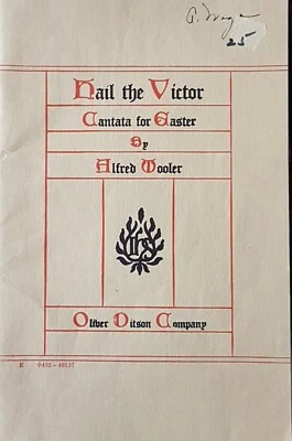 Hail The Victor Piano Sheet Music Book By Alfred Wooler - Image 1 of 4