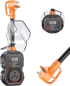 GEARGO RV Surge Protectors 30 Amp with Smart LED Display 12000 Joules RV Circuit - Picture 1 of 14