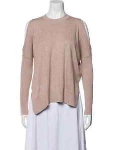 ALLSAINTS Sweater Reya Jumper Top Open Shoulder Cotton Sz S Blush Pink Womens - Picture 1 of 5