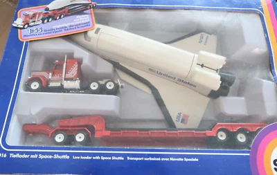 SIKU 4015  * TIEFLADER MIT SPACE SHUTTLE * 1:55 * OVP - Bild 1 von 4