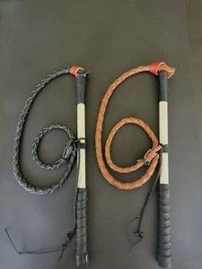 2.5ft Leather Stock Whip - Picture 1 of 3