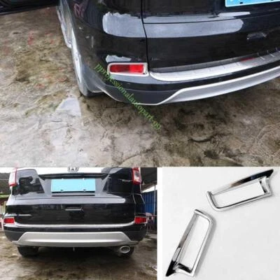 For Honda CR-V CRV 2015-2016 Chrome Rear Fog Light Eyelid Molding Frame Trim ABS - Imagem 1 de 4