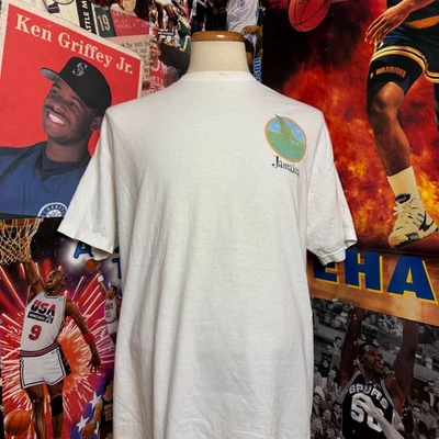 Vintage 90s Jimmy Buffett Margaritaville Jamaica Parrots Graphic T-Shirt Sz XL - Image 1 of 4