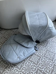 Silver Cross Wayfarer / Pioneer Colour Pack Platinum Hood & Apron - Picture 1 of 12