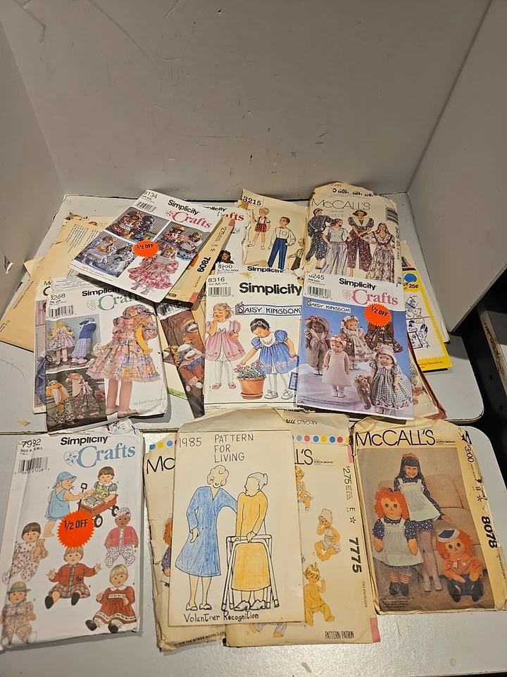 McCalls Simplicity Pattern Lot Baby Toddler Child Boy Girl Vintage 80s  - Image 1 of 4
