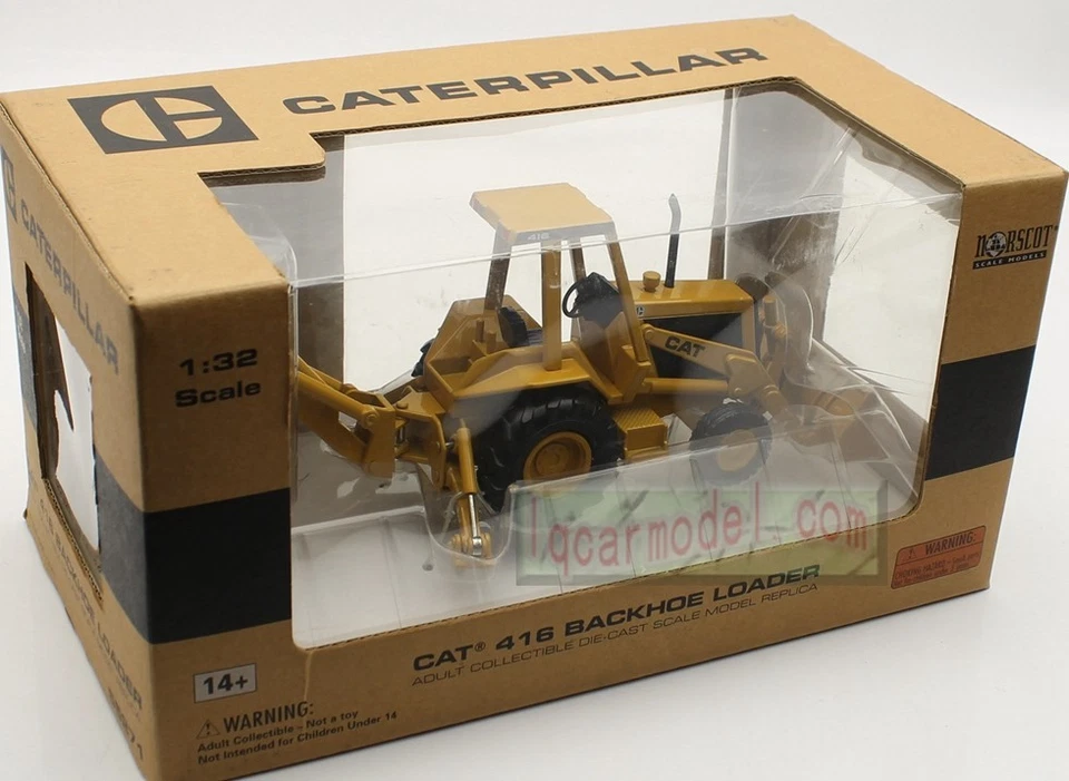 1/32 NORSCOT CAT 416 BACKHOE LOADER 55271 DIECAST MODEL /old - Image 1 of 4