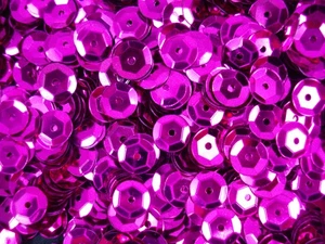 Sequins Metallic 8mm Pink 125g DIY Crafts Sewing Dressmaking Embellishment - Imagen 1 de 2