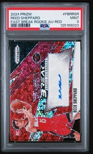 2024 prism Reed Shepherd fast break rookie AU-Red #FBR-RSR /75 PSA 9. - Picture 1 of 2