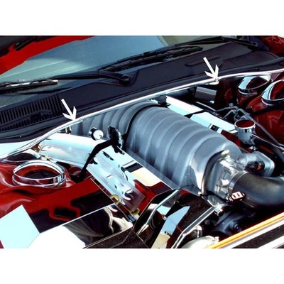 Cortafuegos de acero inoxidable pulido para Chrysler/Dodge Charger/Magnum/300 SRT8 2005-2010 Foto 1 de 2