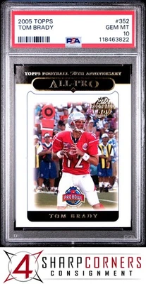 2005 TOPPS #352 汤姆·布莱迪爱国者 PSA 10 — 第 1/2 张图片