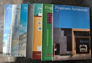 Lot of 7 Progressive Architecture Magazines 1979  & 1980 - Picture 1 of 1