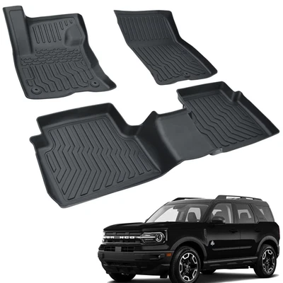 3D Floor Mats TPE Rubber for 2021-2023 Ford Bronco Sport 2022-2023 Ford Maverick Foto 1 de 4