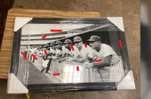 Vintage Cincinnati Reds Dugout Photo – Framed 1960s Pete Rose - Picture 1 of 2