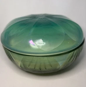Anthropologie Teal/Green Candle Night Gardenia - Picture 1 of 4