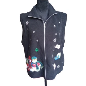 Chaleco MHD para mujer talla XLarge Navidad con cremallera - Imagen 1 de 8