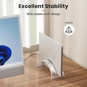 Space-Saving Laptop Holder Acrylic Desktop Dock Accessories Tablet Stand - Afbeelding 1 van 5