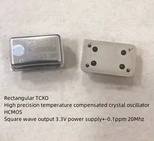 Rectangle High-precision 0.1ppm 3.3V-5V HCMOS DIP14 TCXO Crystal 20MHZ 20.000M - Picture 1 of 5