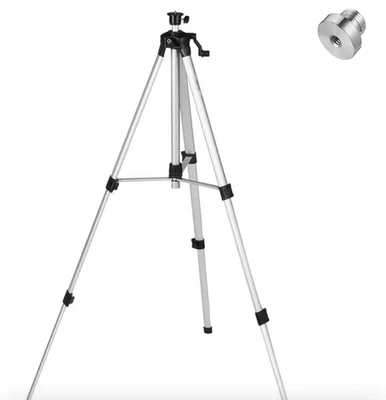Trípode láser ajustable de aleación de aluminio de 60 pulgadas, con nivel de burbuja - Imagen 1 de 4