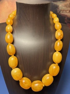 BEAUTIFUL VINTAGE BAKELITE CLASSIC ART DECO NECKLACE 104g. - Picture 1 of 20
