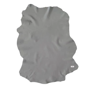 Lammnappa Delphingrau ganze Lederhaut Nappaleder Bastelleder Ledereste - Bild 1 von 6