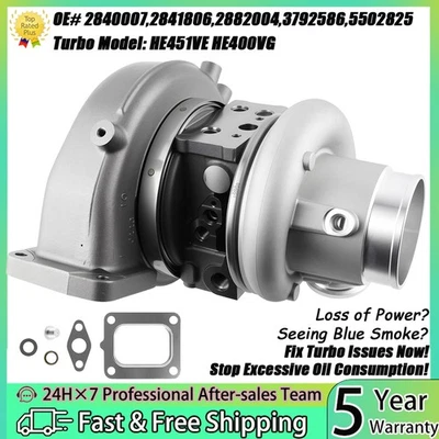 Turbocharger for 2005-2015 Peterbilt Volvo Cummins Various with ISX QSX Engine - Image 1 of 4