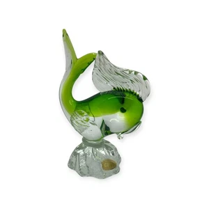 Ice T Venezuela mundgeblasene Kunst Glas Fisch Figur 6,25" - Arte Murano - Bild 1 von 5