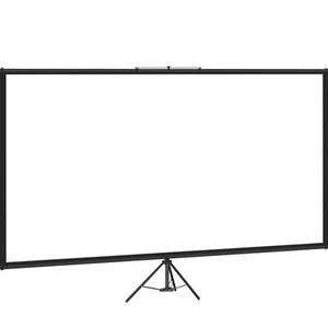 16:9 Beamer Leinwand Rolloleinwand Stativ 4K Präsentationswand 200-250cm - Bild 1 von 12