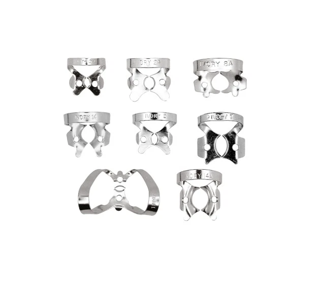 Ivory® Rubber Dams Clamps Stainless Steel by Kulzer All Sizes