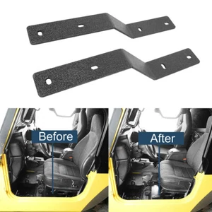 Front Driver Seat Adapter Steel Mounting Bracket For 1997-2006 Jeep Wrangler TJ - Bild 1 von 9