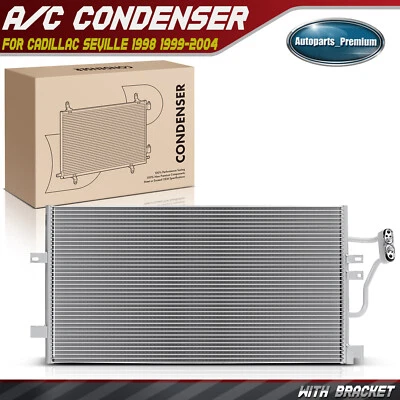 New AC Condenser A/C Air Conditioning w/ Bracket for Cadillac Seville 1998-2004 - Image 1 of 4