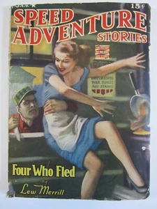 Speed Adventure Stories v. 1 #1, Jan. 1943 GD/VG Fiend Abduction Cvr! 1st Issue! - Picture 1 of 5