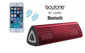 Altavoz Bluetooth inalámbrico portátil Boytone BT-120RD, 2 micrófonos incorporados - Imagen 1 de 4