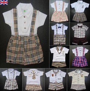 Cute BABY BOY OUTFIT Designer Clothing Boys Shorts & Top Sets for Aged 0-4 Years - Picture 1 of 17