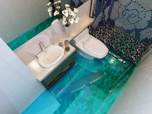 3D Shark Small Fishs 94 Floor WallPaper Murals Wall Print Decal AJ WALL CA Lemon - Picture 1 of 5