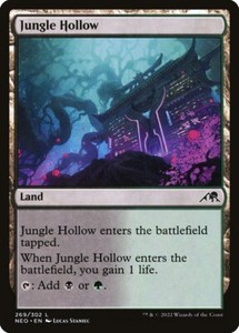 Magic the Gathering (mtg): NEO: Jungle Hollow - Foil