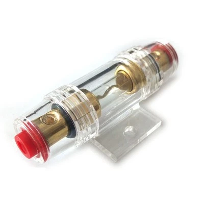 100A Gold Plated Fuse Holder Block for Car Subwoofer Audio Amplifier ck - Image 1 of 4