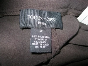 Women's Dress Pants, NWT, Size 2Petite (hard to find);- Dark Brown - Picture 1 of 2