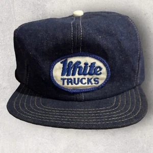 Vitnage Mack Trucks Hat Trucker Size Large 1970s Denim - Picture 1 of 10