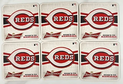 2013 Cincinnati Reds MLB Baseball 6 - Anheuser-Busch Budweiser Beer Coasters - Image 1 of 4