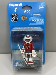 Playmobil 2014 #5074 NHL Chicago Blackhawks set 9 pezzi - nuovo con scatola - leggi (sigillo rotto) - Foto 1 di 7