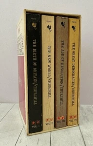 A History of English Speaking Peoples 4 vol, PB Boxed Set 1963, Churchill Bantam - Foto 1 di 10