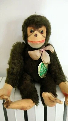 singe en peluche ancien Hermann.vintage plush. - Photo 1/4