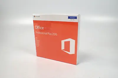 Microsoft Office 2016 Professional Pro Plus New Sealed DVD + Key • 49.99$